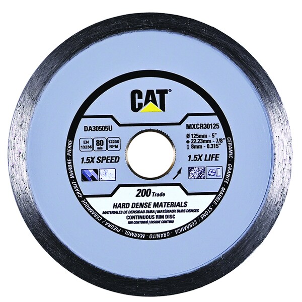 Caterpillar 200 Trade Tile-Hard Dense Materials 5-In Blade 125mm - DA30505U