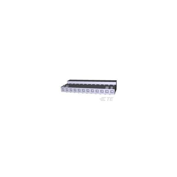 Te Connectivity Board Connector, 12 Contact(S), 1 Row(S), Female, 0.156 Inch Pitch, Idc Terminal, Locking, Black - 4-644329-2