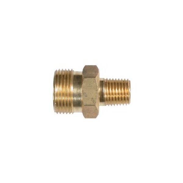 Midland Industries High Pressure Coupler, Straight Through, M22 Screw Inlet, 14 MNPT Outlet, 4000 psi Pressure, 212 - 86001
