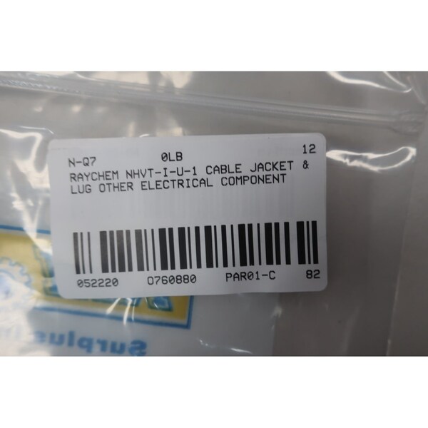 Raychem NHVT-I-U-1 NUCLEAR HIGH VOLTAGE TERMINATION CABLE JACKET & LUG - NHVT-I-U-1
