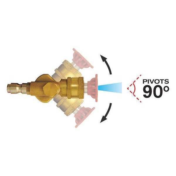 A.R. Blue Clean Connect Coupler, 4000 psi Max. Pressure - AL-QC1/4PIVOT