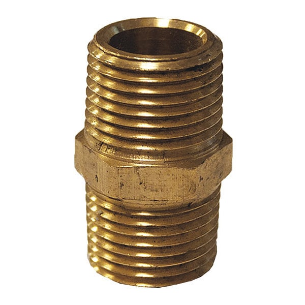 A.R. North America Hex Nipple, 1/2Mx1/2M - 3325-08-08
