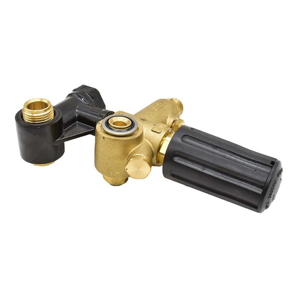 Interstate Pneumatics Pressure Washer Unloaded Valve - 4000 PSI 3/8 Inch MNPT x 3/8 Inch FNPT - PW5311
