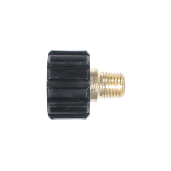 Midland Industries High Pressure Insulated Knob, Straight Through, M22 Inlet, 14 MNPT Outlet, 4000 psi Pressure, Br - 86012