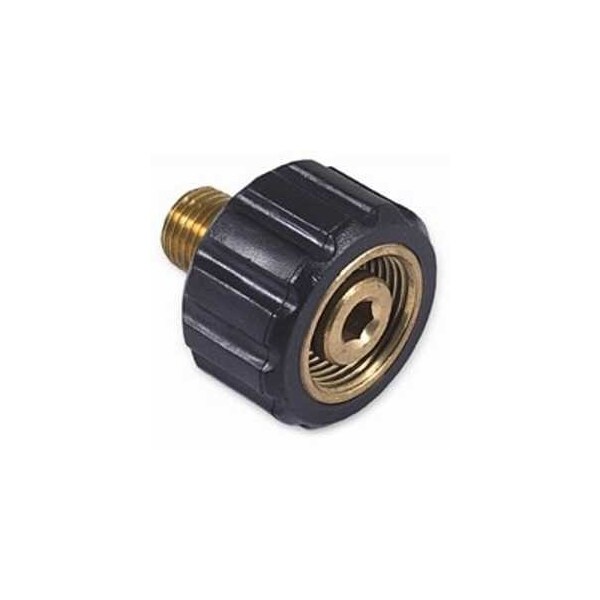 Mi-T-M Screw Coupler, 1/4 in Connection, MNPT x M22 - AW-0023-0487