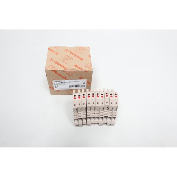 Weidmuller Terminal and Contact Block, 10PK - WSI 6/LD 10-36V DC/AC