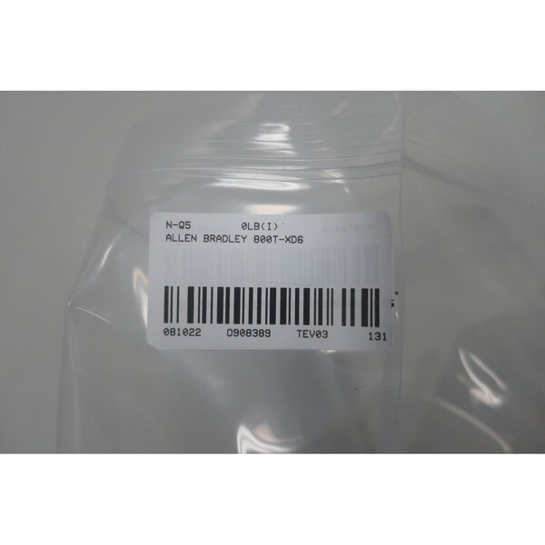 Allen Bradley Terminal And Contact Block - 800T-XD6