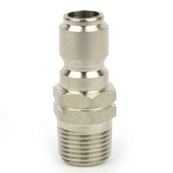 Interstate Pneumatics Pressure Washer 3/8 Inch MNPT Stainless Steel Plug 5200 PSI - PW7146