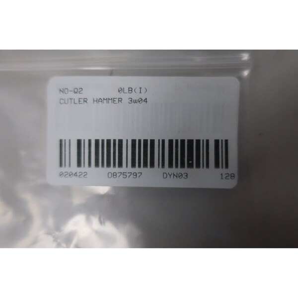 Eaton Cutler-Hammer Auxiliary Contact Kit Terminal And Contact Block - W04