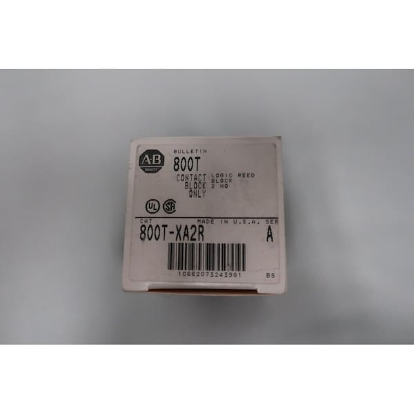 Allen Bradley Logic Reed Terminal And Contact Block - 800T-XA2R