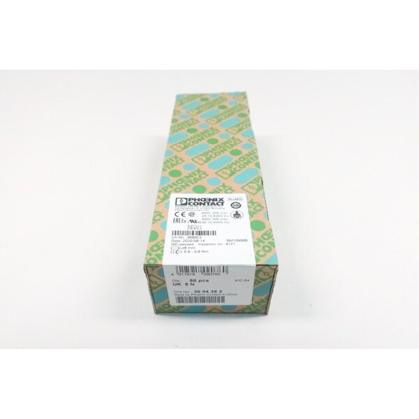 Phoenix Contact Box of 50 Terminal and Contact Block - 968923 UK 5 N