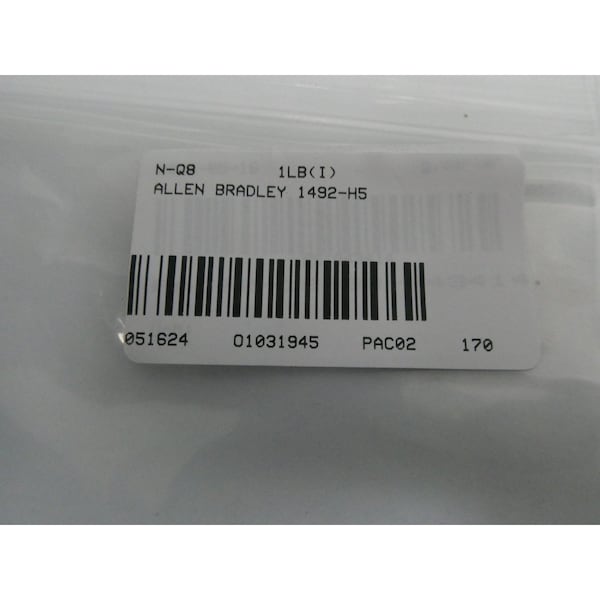 Allen Bradley TERMINAL AND CONTACT BLOCK, 25PK - 1492-H5