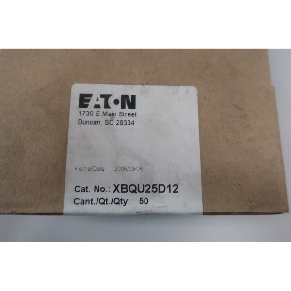 Eaton Feed-Thru Terminal And Contact Block, 50PK - XBQU25D12