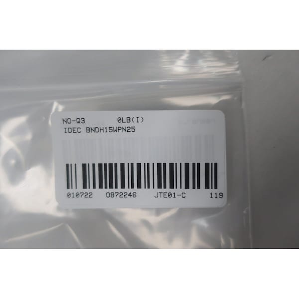 Idec Terminal And Contact Block, 25PK - BNDH15WPN25