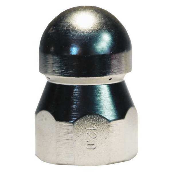Zoro Select Sewer Nozzle, Size 12, 3/8" (F)NPT5000 psi - AL0124722360