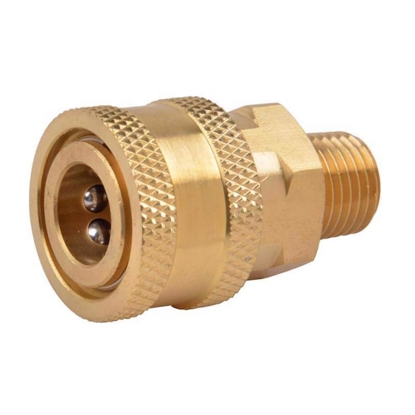 Surfacemaxx 1/4-in Male NPT x 1/4-in Female Quick Connect Coupler 5500 psi - SMX-PWA316