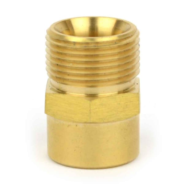 Interstate Pneumatics Pressure Washer M22 x 3/8 Inch FNPT Brass Adapter, 4000 PSI - PW7151