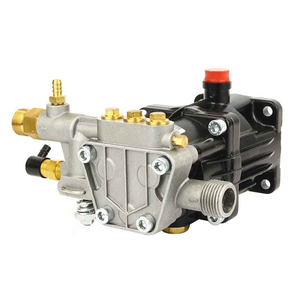 Interstate Pneumatics 5.5HP Pressure Washer Axial Piston Pump (Horizontal) For 3/4" Key Shaft Gasoline Engine, 2500 PSI - PW5100