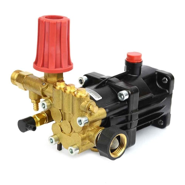 Interstate Pneumatics 6.5HP Pressure Washer Axial Piston Pump (Horizontal) For 3/4" Key Shaft Gasoline Engine, 3000 PSI - PW5200
