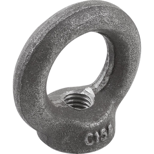 Kipp Ring Nut Fixed DIN582, M12, Steel 1.1141 Bright - K0768.12