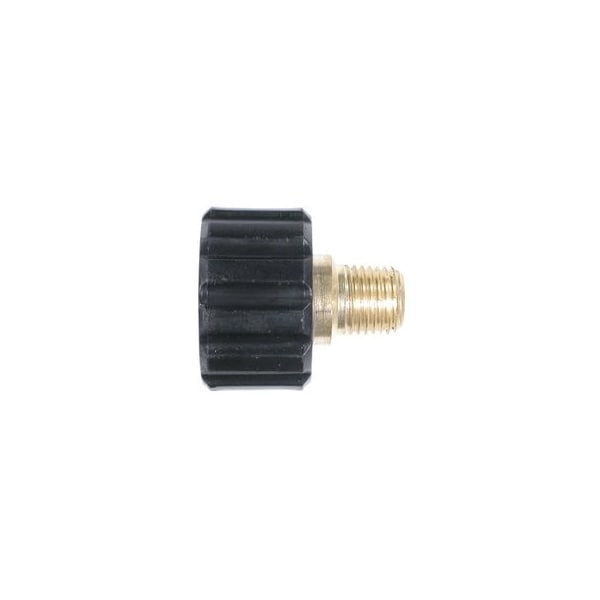 Midland Industries High Pressure Insulated Knob, Straight Through, M22 Inlet, 38 MNPT Outlet, 4000 psi Pressure, Br - 86013