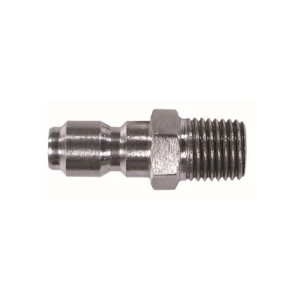 Midland Industries High Pressure Plug, Straight Through, 38 Male Inlet, 38 Male Outlet, 6000 psi Pressure, 300 - 86041SS