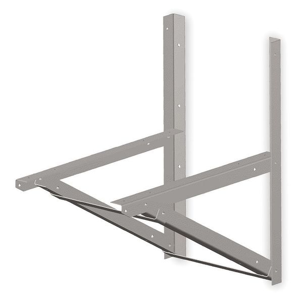 Mi-T-M Wall Mounting Bracket, 2 Hx22 Wx36 In L - AW-9501-0000