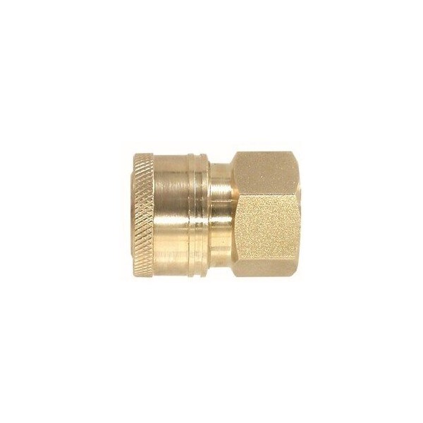Midland Industries High Pressure Coupler, Straight Through, 38 Female Inlet, 38 Female Outlet, 4000 psi Pressure, 2 - 86036