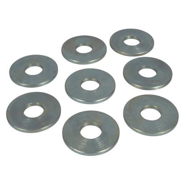Dayton Flat Washer, 1/2, Zinc Plated, PK8 - PP60283G