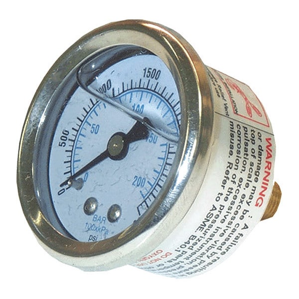 A.R. North America Gauge, 3000psi, S.S.1/8" - 202L-158P