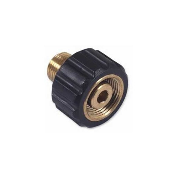 Mi-T-M Screw Coupler, 3/8 in Connection, MNPT x M22 - AW-0023-0489