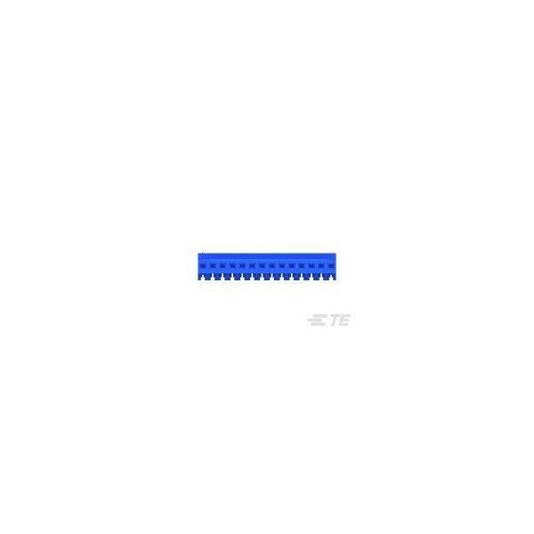 Te Connectivity Board Connector, 14 Contact(S), 1 Row(S), Female, 0.1 Inch Pitch, Idc Terminal, Locking, Blue - 4-644043-4