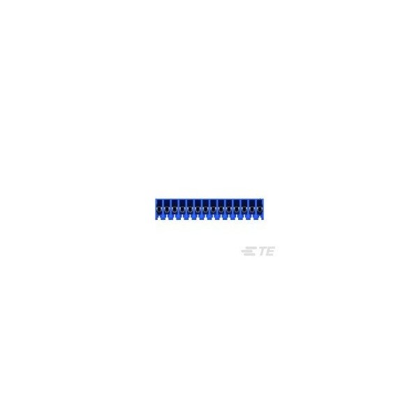 Te Connectivity Board Connector, 14 Contact(S), 1 Row(S), Female, 0.1 Inch Pitch, Idc Terminal, Locking, Blue - 4-644043-4