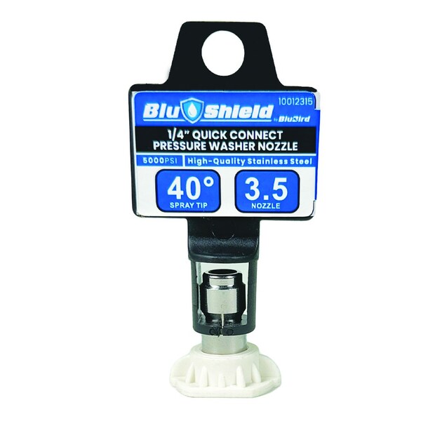 Blushield BluShield 3.5 Orifice 40 Degree Quick Disconnect Pressure Washer Spray Tip - PWA012