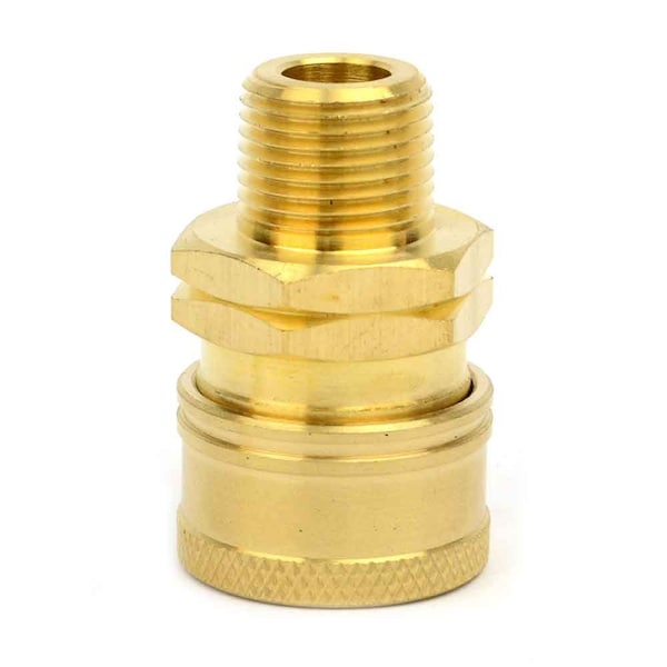 Interstate Pneumatics Pressure Washer 3/8 Inch MNPT Brass Coupler 2700 PSI - PW7141
