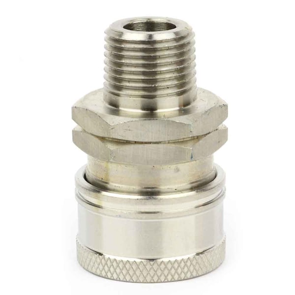 Interstate Pneumatics Pressure Washer 3/8 Inch MNPT Stainless Steel Coupler 5200 PSI - PW7147