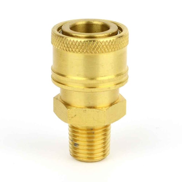 Interstate Pneumatics Pressure Washer 1/4 Inch MNPT Brass Coupler 5200 PSI - PW7131