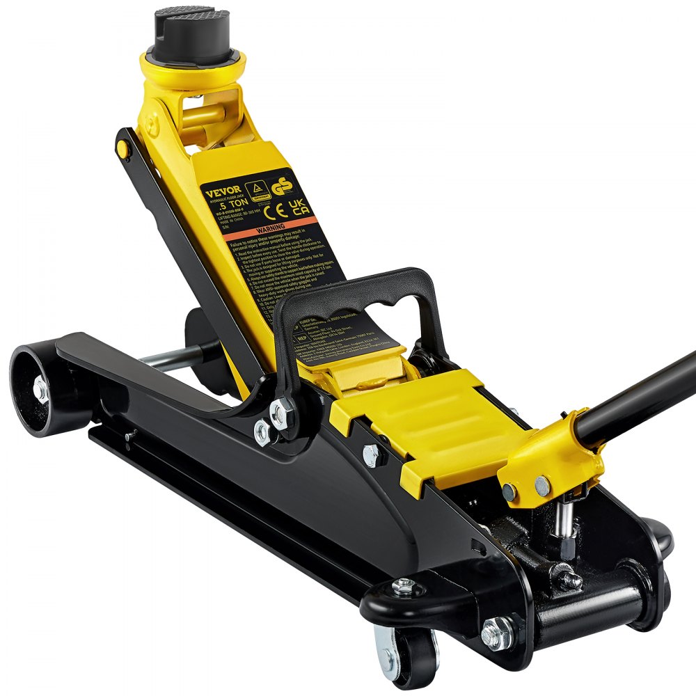 VEVOR Low Profile Floor Jack 2.5 Ton Heavy Steel Single Piston Hydraulic Pump - DGWSQJDTDG25TNS38V0