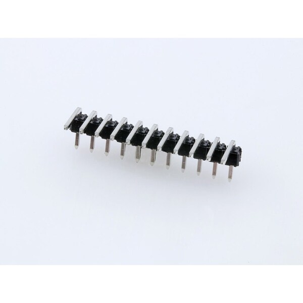 Molex Board Connector, 11 Contact(S), 1 Row(S), Male, Right Angle, 0.1 Inch Pitch, Solder Terminal,  - 22286110