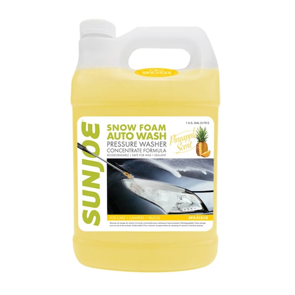 Snow Joe Premium Snow Foam Cannon P.W. Car Wash Soap and Cleaner, 1-Gal. Pineapple - SPX-FCS1G