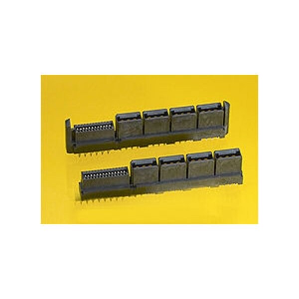 Molex Board Connector, Male, Straight, Press Fit Terminal, Locking, Black Insulator, Receptacle - 461141016