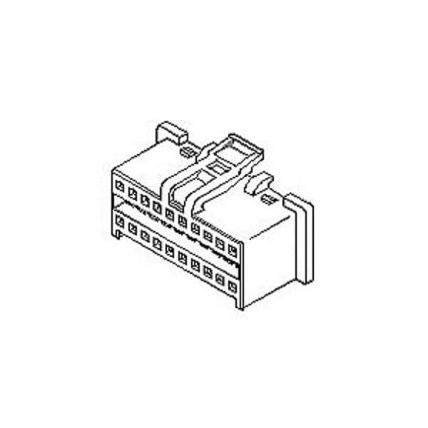 Molex Board Connector, 30 Contact(S), 2 Row(S), Female, 0.079 Inch Pitch, Crimp Terminal, Locking,  - 512423000