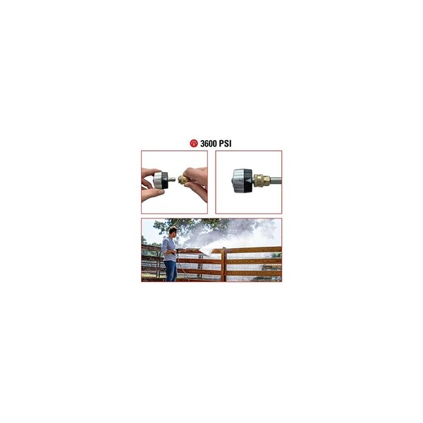 Fna Group Universal 5-N-1 Pressure Washer Nozzle, 1/4-In. Quick Connect, Cold-Water Use, Rated Up to 3600 PSI - 80142