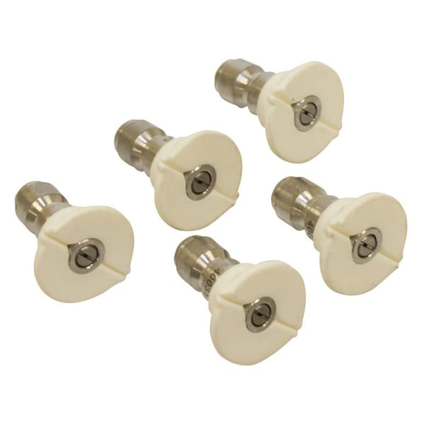 Stens Quick Coupler Nozzle Set 758-988 For 40 Degree, Size 5.0, White - 758-988