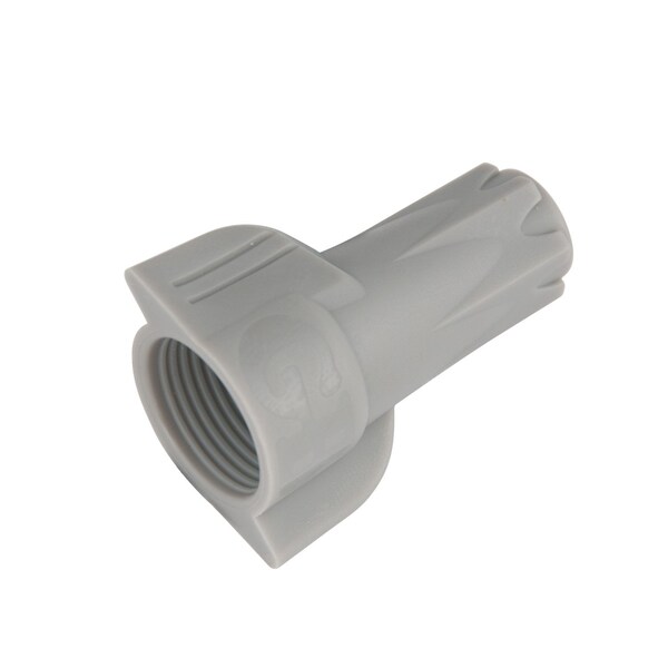 Gardner Bender HexLok Wire Connector, 14 to 6 AWG Wire, Copper Contact, Thermoplastic Housing Material, Gray - 25-2H2