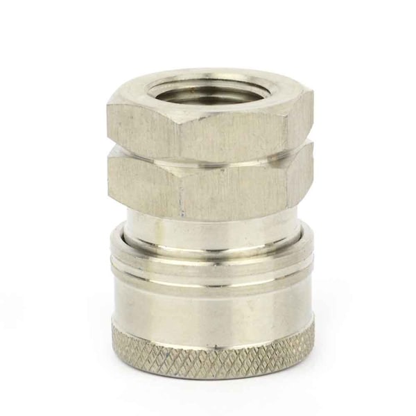 Interstate Pneumatics Pressure Washer 3/8 Inch FNPT Stainless Steel Coupler 5200 PSI - PW7144