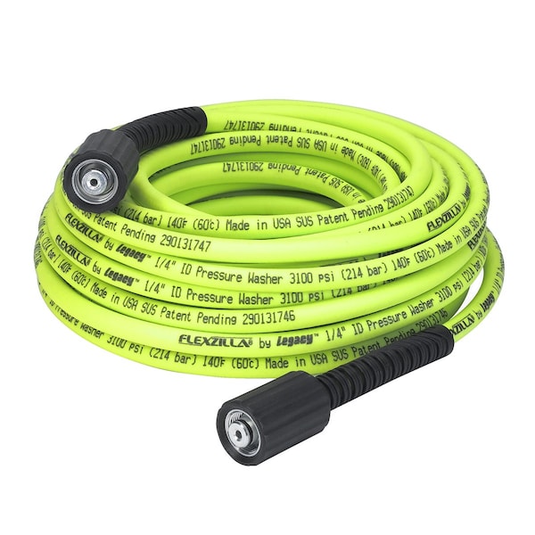 Flexzilla Pressure Washer Hose, 1/4" x 50, M22 Fi - HFZPW3450M