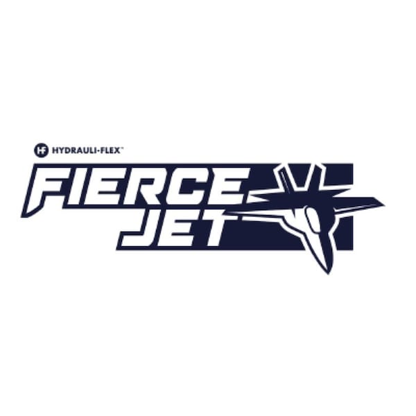 Fierce Jet 3/8" Grey Smooth Cover 1-Wire 4350 PSI 100Ft Pressure Wash Hose Assembly - PWS106-GY-100