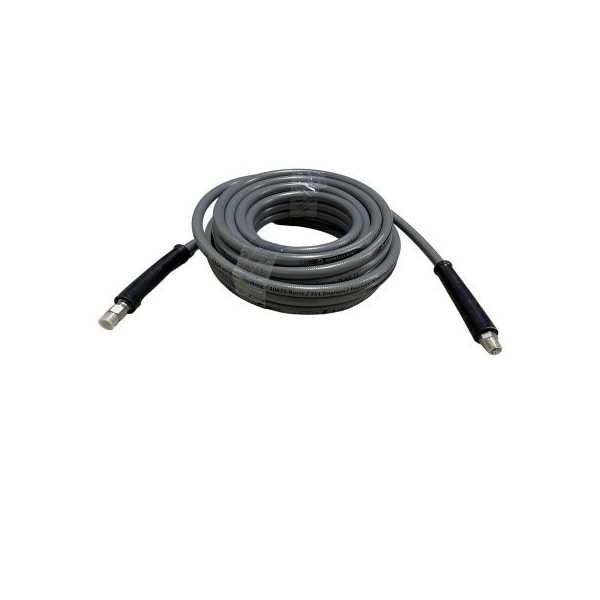 Fierce Jet 3/8" Grey Smooth Cover 1-Wire 4350 PSI 100Ft Pressure Wash Hose Assembly - PWS106-GY-100
