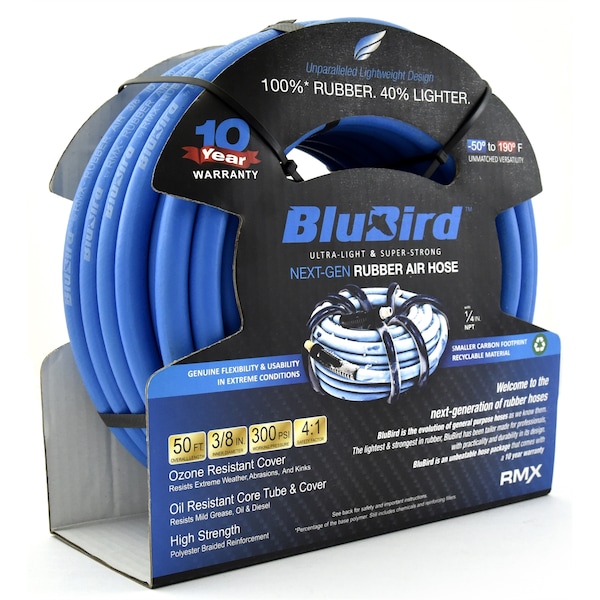 Rmx Industries Blubird Air Hose 3/8 In. X 50 Ft. - BLBBB3850